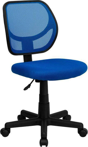Image of Ventilated Mesh Back Blue Swivel Task Chair