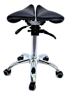 Saddle Style Split Seat Ergonomic Saddle Chair or Stool