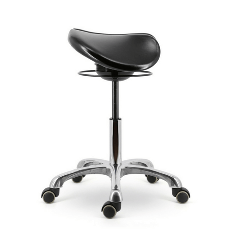 Image of All Angles Rocking or Tilt Mechanism Divided or Two Part Saddle Seat Stool | ErgoStools