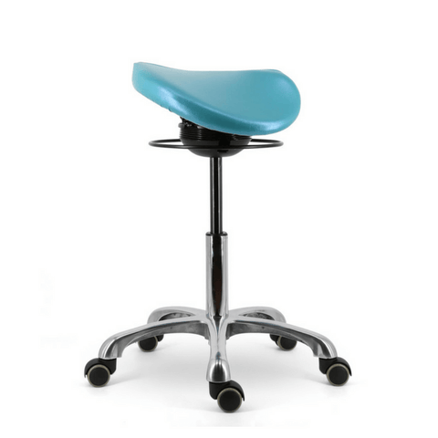 Image of All Angles Rocking or Tilt Mechanism Divided or Two Part Saddle Seat Stool | ErgoStools