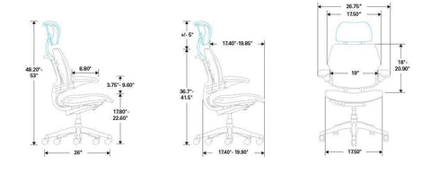 Image of Self Adjusting Recline Headrest Chair with Armrests | SitHealthier