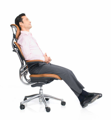 Image of Self Adjusting Recline Headrest Chair with Armrests | SitHealthier