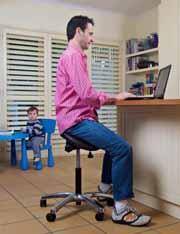 Image of Premium Quality Saddle Chair with Fully Adjustable Ergonomic Backrest