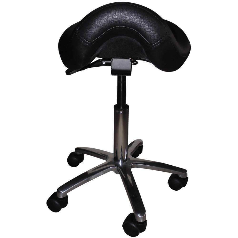 Adjustable Saddle Stool Chair with Forward Tilting Seat | SitHealthier