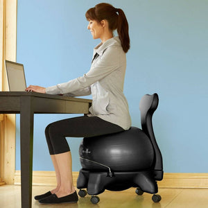 Classic Balance Yoga Ergonomic Ball Chair for Office or Home