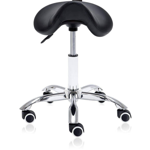 Image of Hydraulic Saddle Rolling Ergonomic Medical Stool