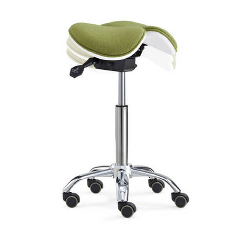 Image of Two-Part or Split Style Seat Ergonomic Saddle Chair or Stool | ErgoStools