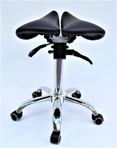 Image of Saddle Style Split Seat Ergonomic Saddle Chair or Stool | ErgoStools