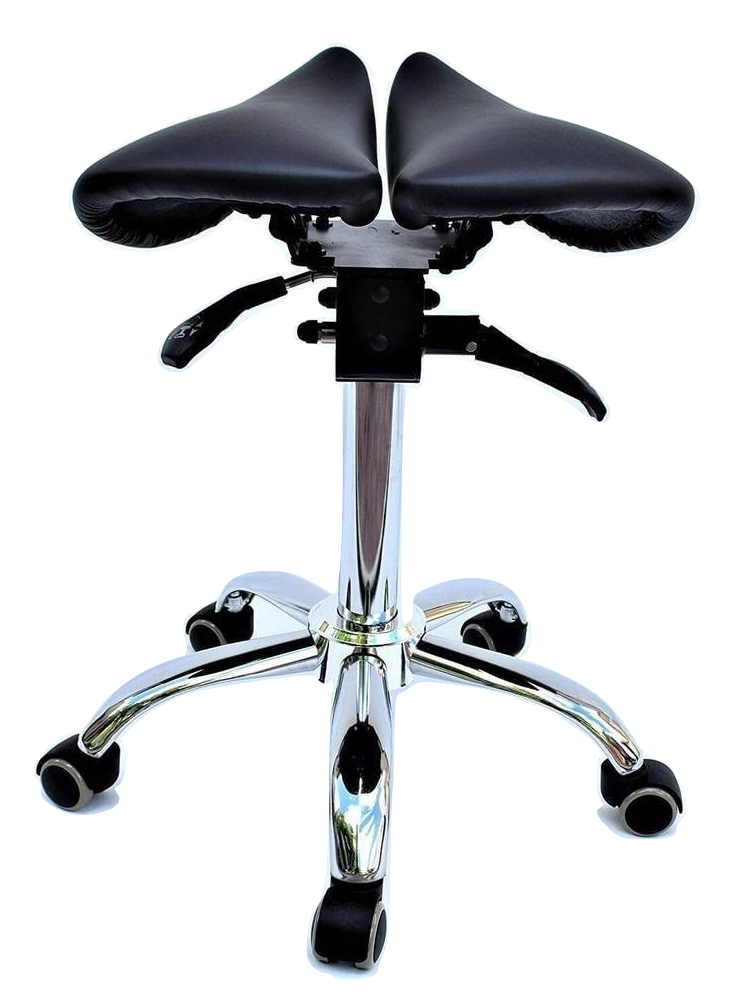 Saddle Style Split Seat Ergonomic Saddle Chair or Stool