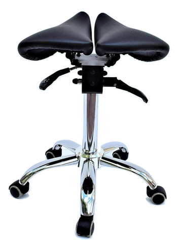 Image of Saddle Style Split Seat Ergonomic Saddle Chair or Stool
