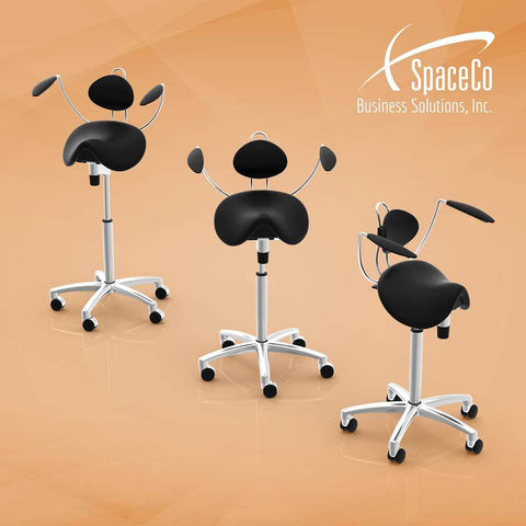 Image of Finest Quality Sit-Stand Saddle Chair for Better Posture | SitHealthier
