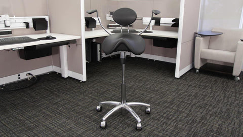 Image of Finest Quality Sit-Stand Saddle Chair for Better Posture | SitHealthier