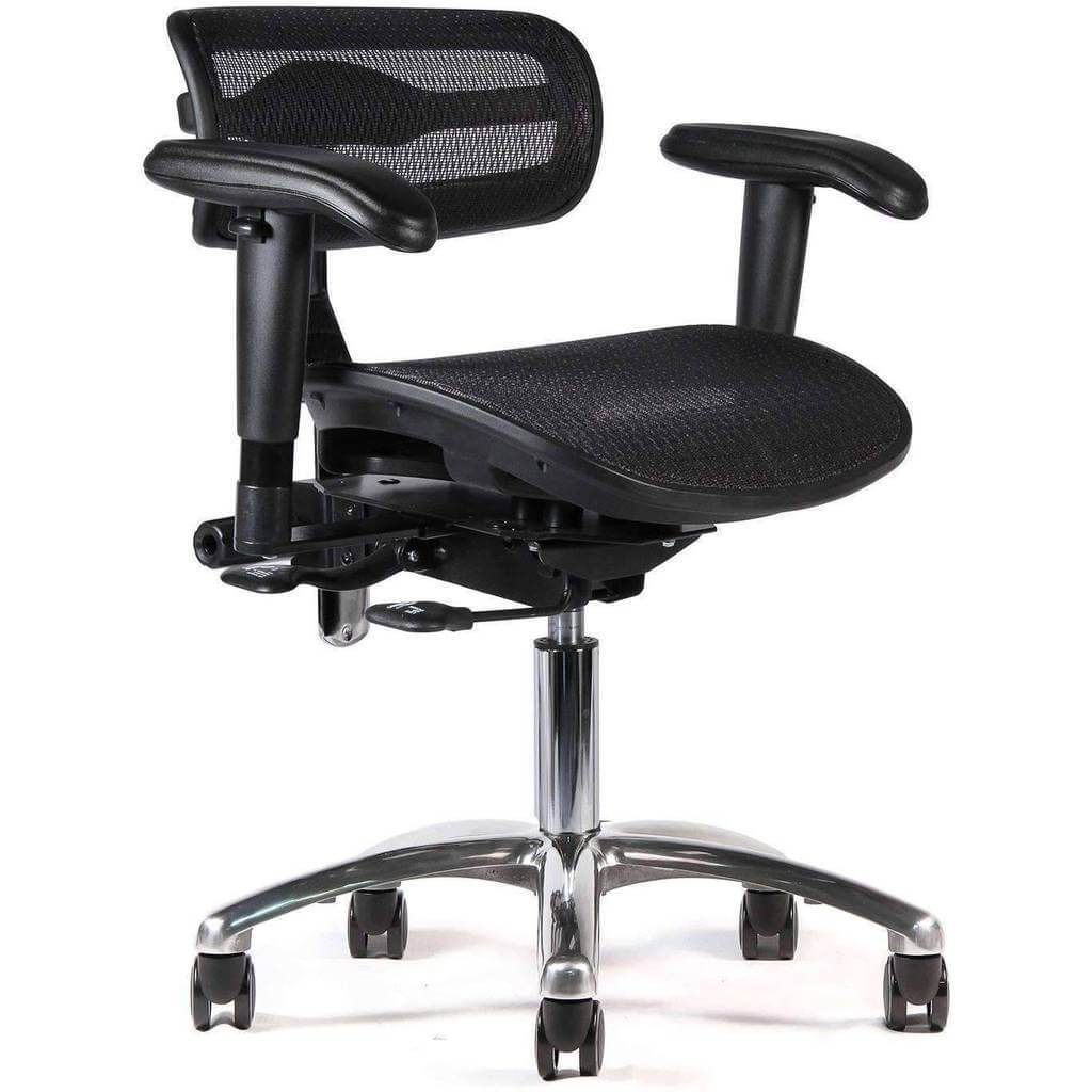 ErgoLab - Mesh Active Tilt Ergonomic Black Task Chair | SitHealthier