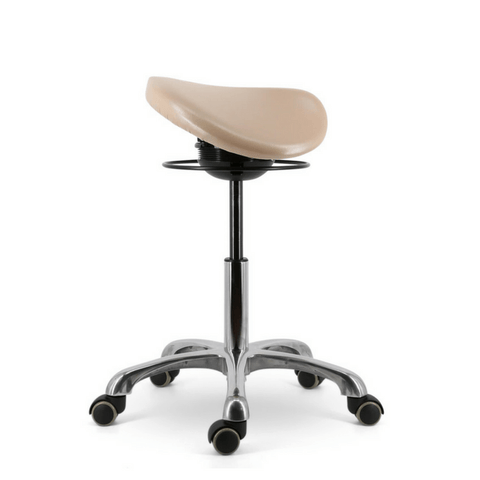 Image of All Angles Rocking or Tilt  Mechanism Divided or Two Part Saddle Seat Stool | ErgoStools