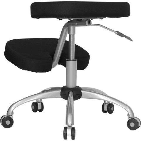 Image of Ergonomic Kneeling Chair Silver Powder Coated Frame