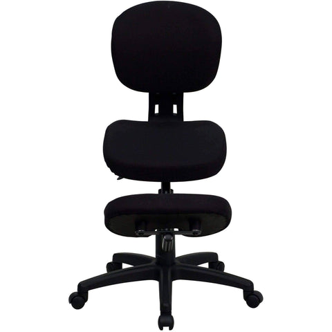 Image of Mobile Ergonomic Kneeling Posture Task Chair with Back