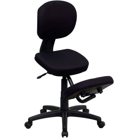 Image of Mobile Ergonomic Kneeling Posture Task Chair with Back