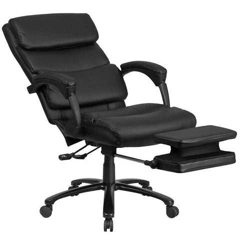 Image of High Back Black Leather Executive Reclining Swivel Chair With Comfort | sithealthier.com