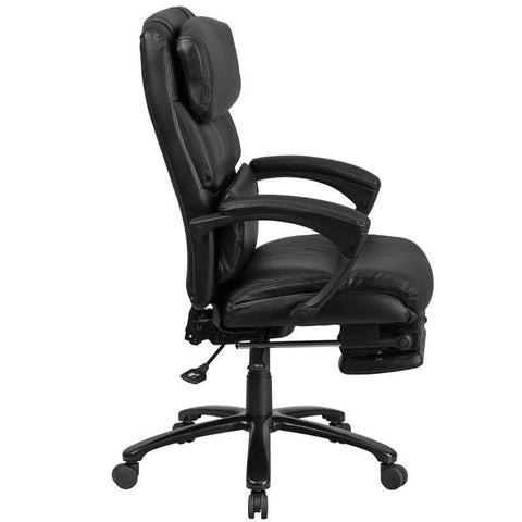 Image of High Back Black Leather Executive Reclining Swivel Chair With Comfort | sithealthier.com