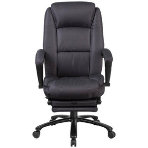 High Back Gray Fabric Executive Reclining Swivel Office Chair With Comfort Coil Seat Springs And Padded Armrests | sithealthier.com