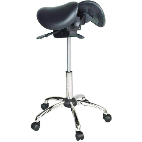 Image of Twin Adjustable Saddle Chair or Stool for Medical | SitHealthier.com