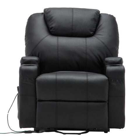 Image of Electric Lift Power Recliner Heated Massage Sofa with Remote Control | SitHealthier